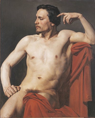 Half Painted Figure by William Adolphe Bouguereau